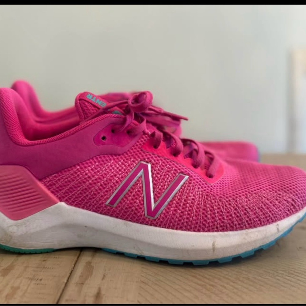 New Balance Hot Pink Mesh Running Shoes